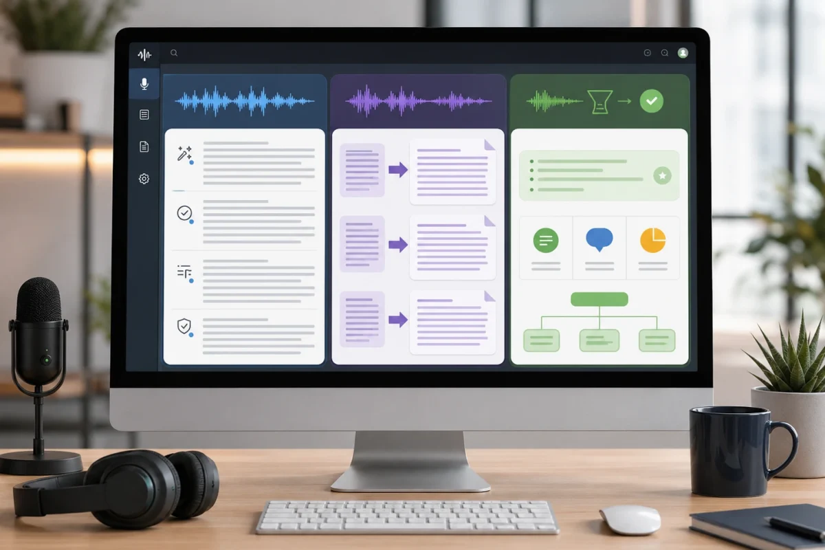 transcription audio en texte