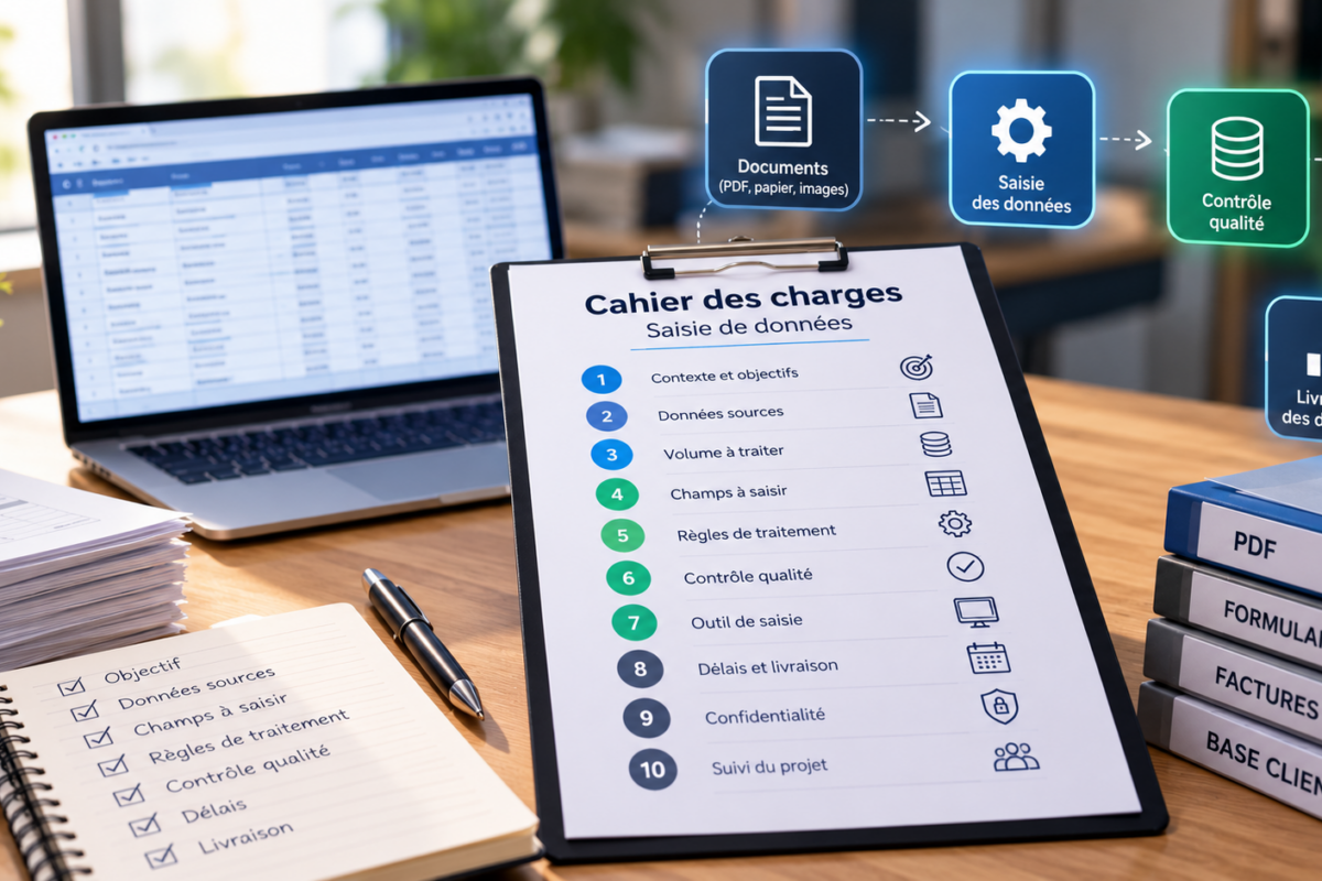 cahier des charges saisie de donnees