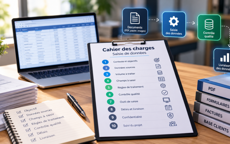 cahier des charges saisie de donnees